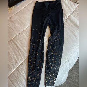 Lululemon special edition speed wunder tight speckle shine (gold)
